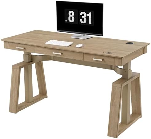 EUREKA ERGONOMIC Standing Desk,60x26 Executive Desk with 3 Drawer Adjustable Height Electric Desk Home Office Computer Desk Modern Workstation with Memory Controller - Image 4