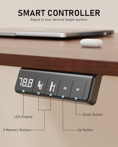 55" Large Electric Standing Desk Adjustable Height for Home Office - Image 6