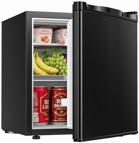 Icyglee 1.7 Cu.Ft Mini Fridge with Freezer, Compact Refrigerator, Black by ICYGLEE