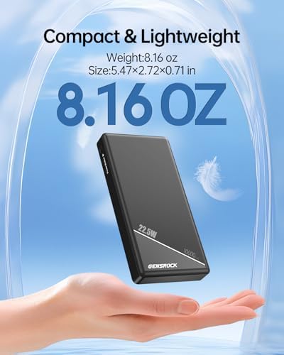 GENSROCK 2-Pack Portable Charger Power Bank 10000mAh, Slim Power Bank - Image 3