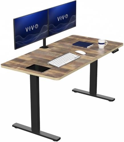 VIVO Reclaimed Wood 60 x 30 in Standing Desk, DESK-KIT-1B6P-30 by VIVO
