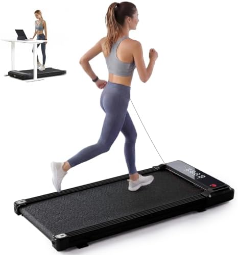 NEWBULIG Walking Pad Treadmill for Home, Lightweight Walk Machine with Remote Control and LED Display, Portable Treadmill Under Desk for Walking, Jogging, Running by NEWBULIG