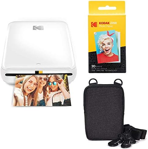 KODAK Step Wireless Mobile Photo Mini Printer (White) Go Bundle by Unknown