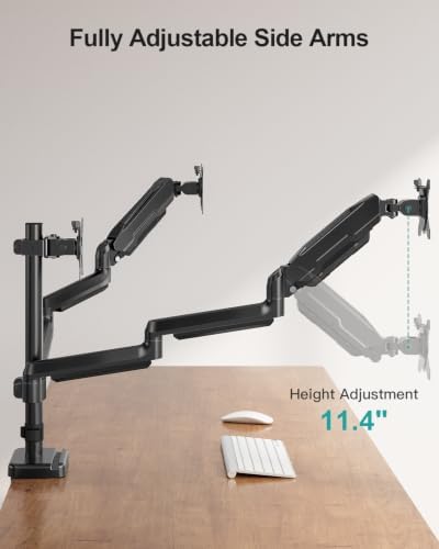 MOUNT PRO Triple Monitor Mount for Max 32" Screens, Up to 19.8lbs Each - Image 4