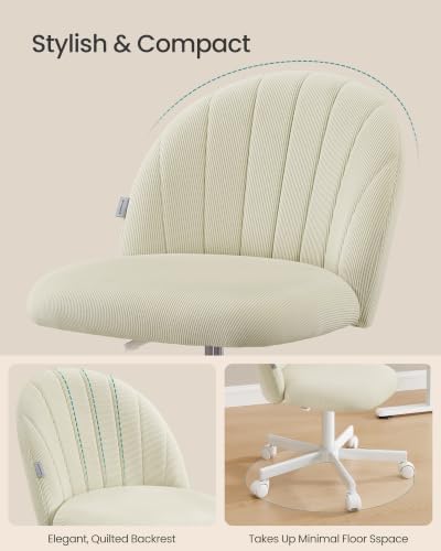 SONGMICS Office Chair, Swivel Makeup Vanity Desk Chair - Image 5