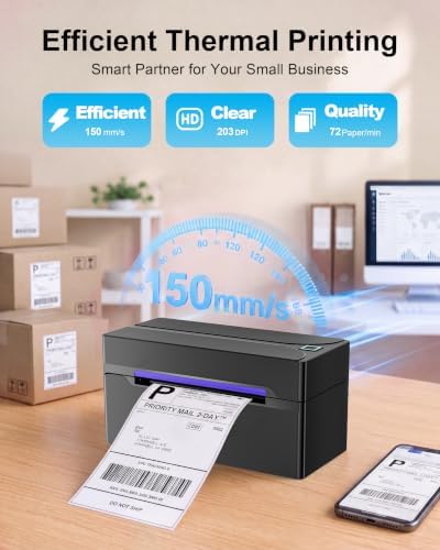 Bluetooth Thermal Label Printer,4x6 Shipping Label Printer - Image 4