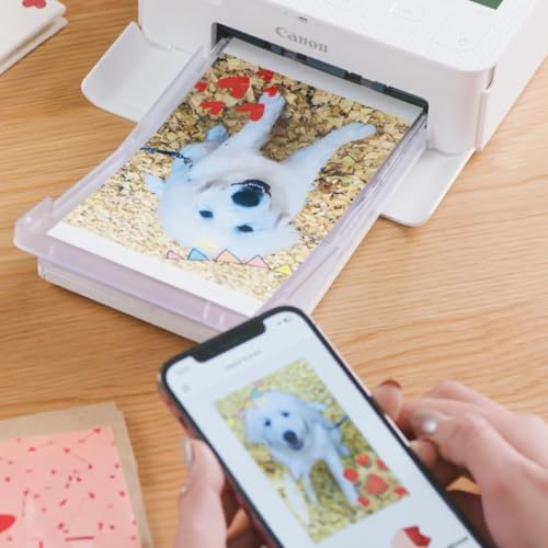Canon Selphy CP1500 Photo Printer Bundle (White) with KP-108 Paper (108 Sheets) 3 Color Ink Cartridges & Tudak Cleaning Cloth – Wireless Compact Dye-Sub Printer Kit - Image 4