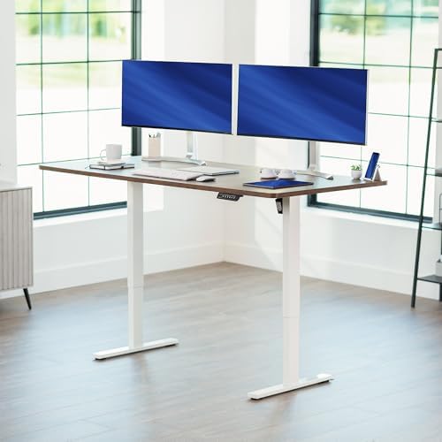 VIVO Rustic Vintage Brown 71 x 36 in Standing Desk, DESK-KIT-1W7N-36 - Image 2