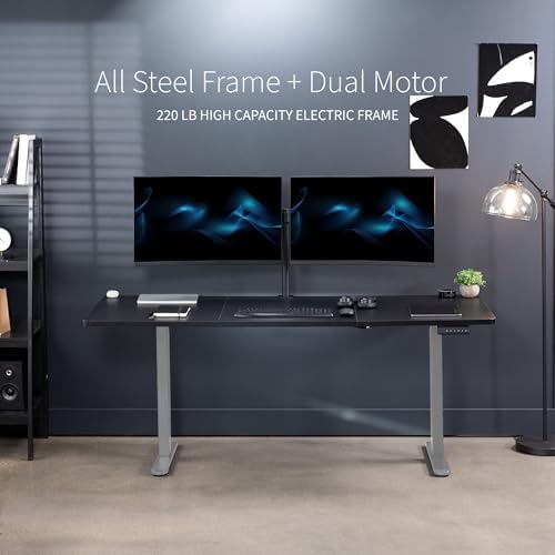 VIVO Black 71 x 30 in Standing Desk, DESK-KIT-E2G7B - Image 6