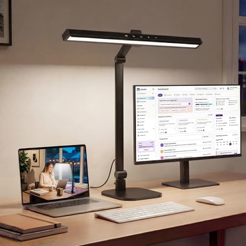 LIONVISON Desk Lamps for Home Office: Dimmable Eye-Caring LED Desk Light by WelcometovisitLIONVISON