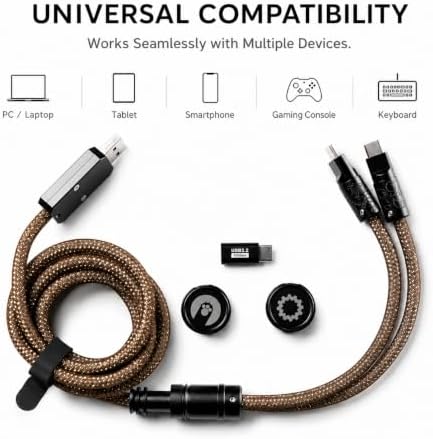 Angry miao Split Dual 8K Gaming Cable AM Edition 1.4m (4.6ft) High-Speed - Image 6
