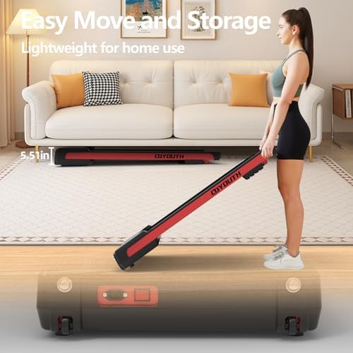 GOYOUTH 2.25HP Walking Pad, Quiet Under Desk Treadmill for Office, 300 LBS - Image 3