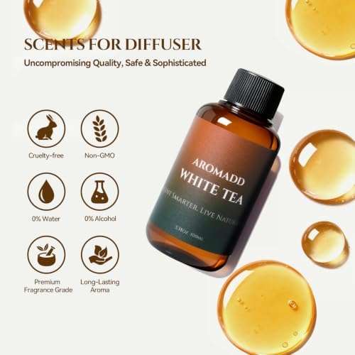 Aromadd White Tea Diffuser Oil Inspired by Luxury Hotel Scent, 100 mL - Image 5
