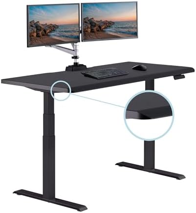 Vari ComfortEdge Electric Standing Desk – 60x30 – Black/Black - Image 3