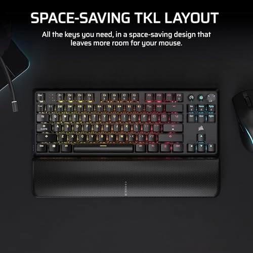 Corsair K70 CORE TKL Wireless + Elgato Stream Deck Mini Bundle - Mechanical Tenkeyless Gaming Keyboard with Studio Controller for Zoom, Teams, PowerPoint, MS Office etc, Compatible with PC/Mac - Image 3