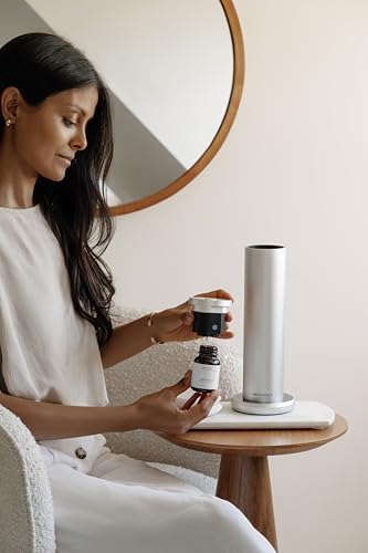 AromaTech New AroMini BT Plus Scent Diffuser w/Bluetooth – Cold-Air Diffusion Scent Machine for Home, Office, Hotel, Spa – Nebulizing Diffusion System for Essential Oil Blends (Silver) - Image 5