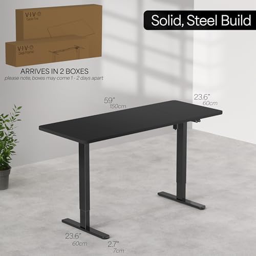 VIVO Dark Gray 60 x 24 in Standing Desk, DESK-KIT-B06G - Image 6