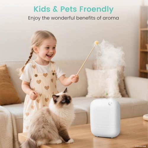 2026 Upgraded 2000 Sq.Ft 400ML HVAC Waterless Essential Oil Diffuser - Image 5