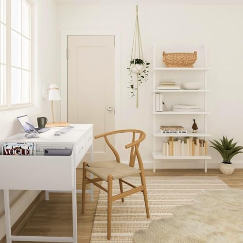 DLisiting White Desk with Storage Drawers - 39 Inch Small Computer Desk with Drawers for Bedroom Home Office, Study Writing Vanity Table Without Mirror for Girls Small Spaces - Image 2