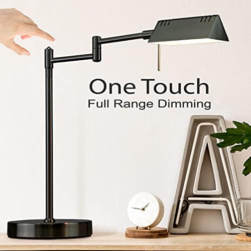 O'Bright LED Pharmacy Table Lamp, Full Range Dimming, 12W LED, 360 Degree Swing Arms, Desk, Reading, Craft, Work Lamp, ETL Tested, Black - Image 2