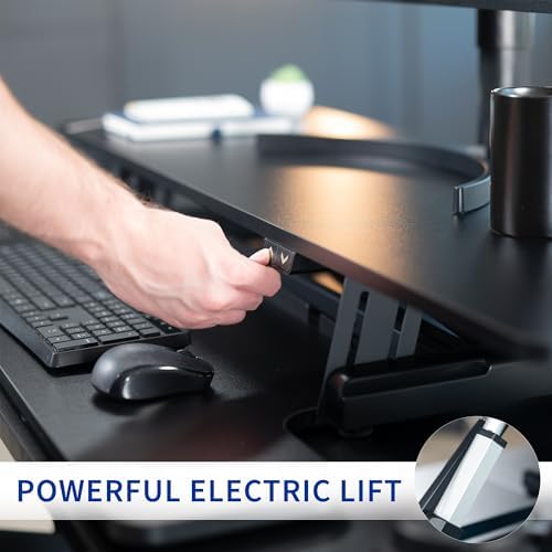 VIVO Black 47 inch Electric Desk Converter, DESK-VE48B - Image 6