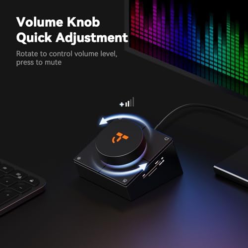 TobenONE 10-in-1 USB C Hub with Shortcut Keys, Volume Knob, 4K HDMI - Image 4
