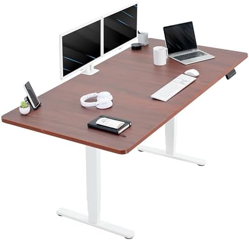 VIVO Dark Walnut 71 x 36 in Standing Desk, DESK-KIT-2W7D-36 by VIVO