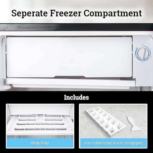 Igloo 2.6 Cu.Ft Mini Fridge with Freezer, Platinum - Image 6