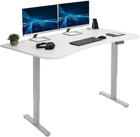 VIVO White 60 x 24 in Standing Desk, DESK-KIT-E2G1W by VIVO