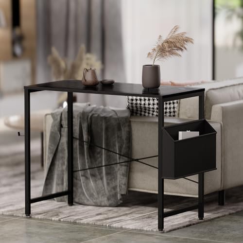 Pamray 32 Inch Computer Desk for Small Spaces with Storage Bag, Home Office Work Desk with Headphone Hook, Small Office Desk Study Writing Table - Image 5