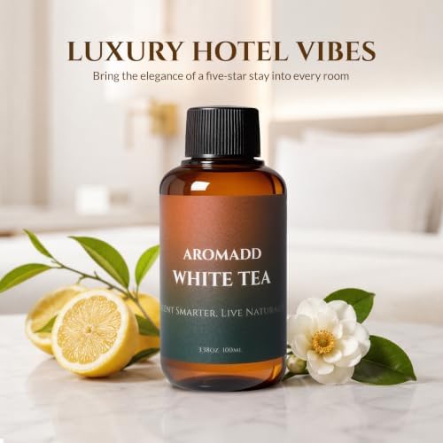 Aromadd White Tea Diffuser Oil Inspired by Luxury Hotel Scent, 100 mL - Image 6