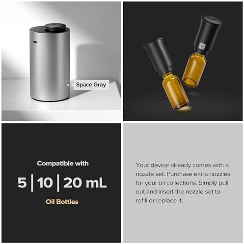 Airversa ANX Waterless Essential Oil Diffuser Starter Kit,Titanium - Image 4