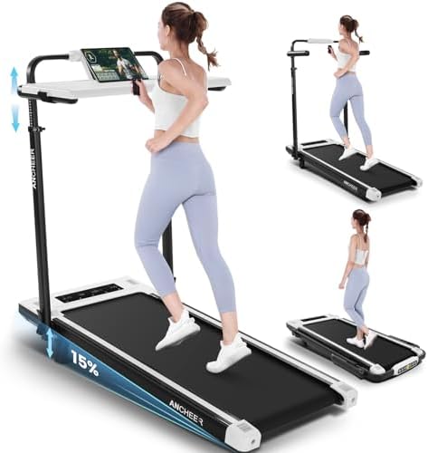 ANCHEER Walking Pad with Incline - Under Desk Treadmill with Handle Bar by YourHealthyLifestyle