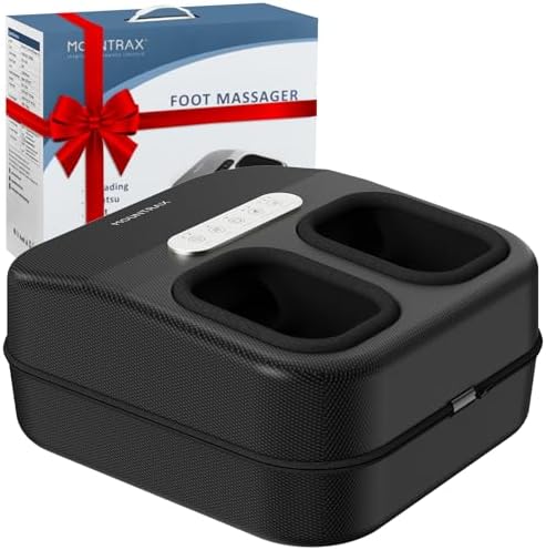 MOUNTRAX Foot Massager with Heat for Neuropathy, 2026 Upgraded, Deep Kneading Shiatsu Foot Massager for Plantar Fasciitis, Fits Up to Men Size 13, Gifts for Women Men Mom Dad Seniors by MOUNTRAX