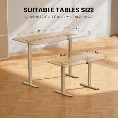 ErGear Electric Standing Desk Legs for 39.4-63.3 inch Desktops, 176 lbs - Image 4