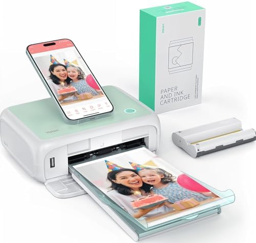 YOTON Photo Printer, Picture Printer with 54 Sheets (4"x6") & 1 Ink Ribbon by YOTON