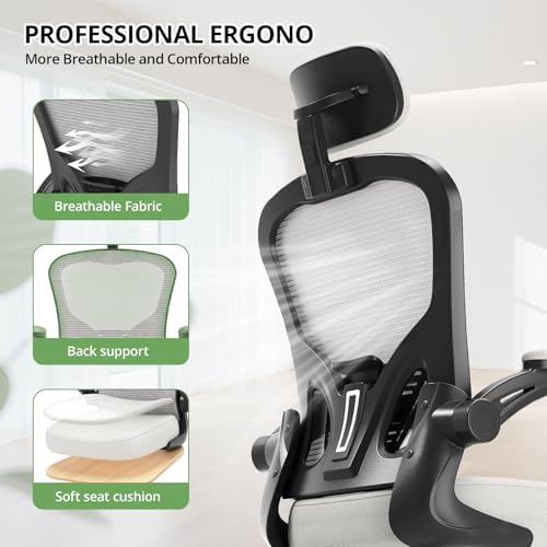 Synorla Office Chair|330LBS Capacity Ergonomic Desk Chair - Image 6