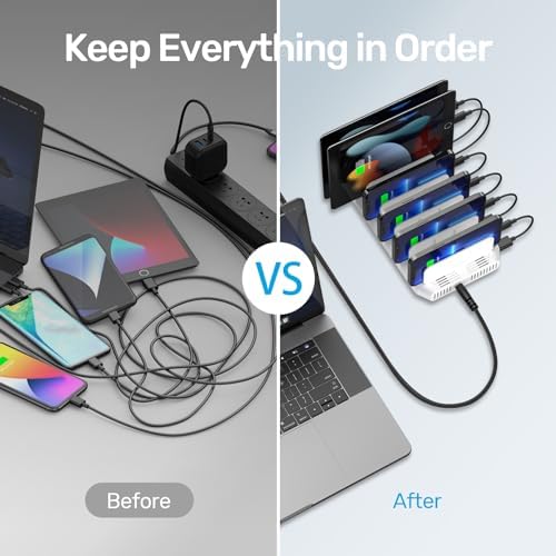 【10PCS】 Unitek 10-Port Charging Station, Fast Charger Dock for Multi-Device - Image 6