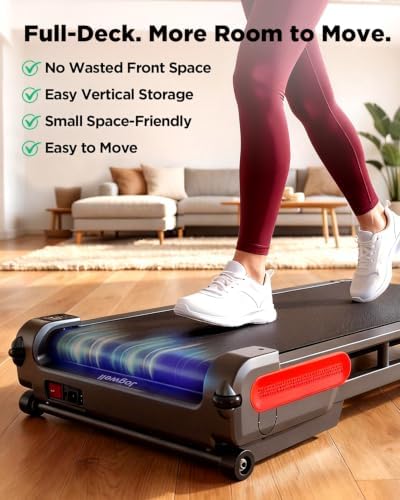 Jogwell Walking Pad with 15% Auto Incline, Full-Deck Design - Image 3