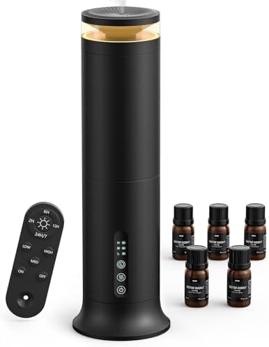 XEITIN Tower Waterless Diffuser with 5 Hotel-inspried Scent Oil Set by XEITIN