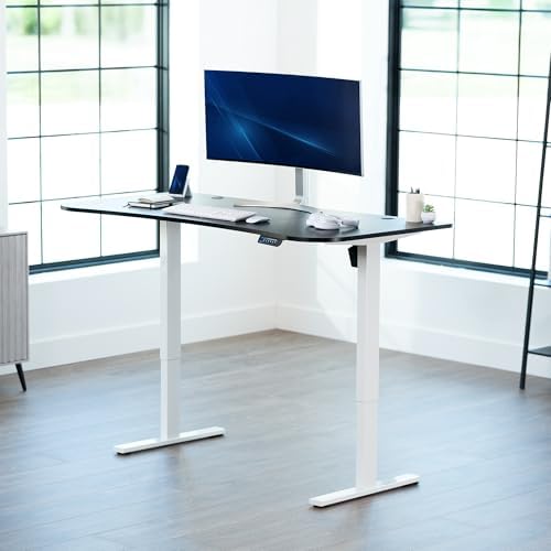 VIVO Black 63 x 32 in Standing Desk, DESK-KIT-1W1B - Image 2