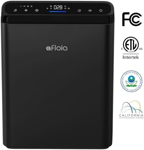 Afloia Air Purifiers for Bedroom Home Large Room Up to 2000Ft², 3-Stage Efficient Filter with Laser Air Quality Sensor for Pets Hair Dander Pollen Allergies Dust Mold Odor Smoke, Black - Image 2