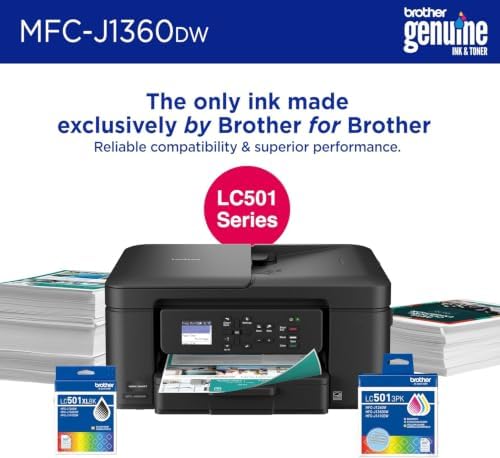 Brother Work Smart 1360 Wireless Color Inkjet All-in-One Print, Scan, Copy - Image 6