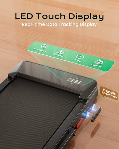TREAFLOW Walking Pad with Incline, Under Desk Treadmills for Home - Image 5