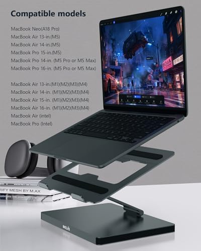 USB C Hub Stand for MacBook Pro, 10 in 1 Adapter for MacBook Air Docking Station with 4K 60Hz HDMI, RJ45 Gigabit Ethernet, SD/TF Card Reader, 4 USB 3.0 for iPad/Dell HP/Surface/Lenovo Laptop Dock - Image 6