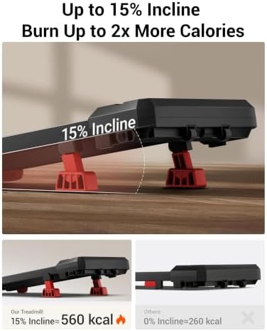 LONTEK 15% Incline Walking Vibration Pad Portable Under Desk Treadmills - Image 3