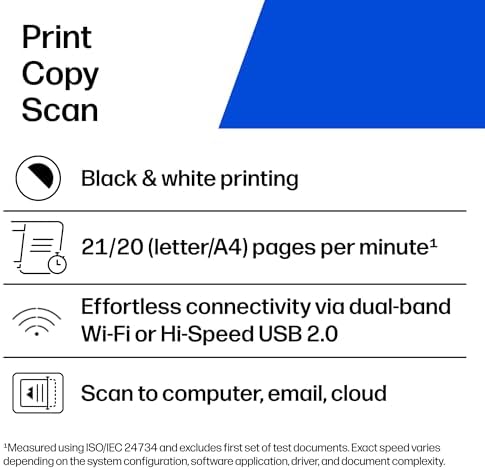 HP Laserjet MFP M140w Wireless Black & White Printer, Print, scan, Copy, Fast speeds, Easy Setup, Mobile Printing, Best-for-Small Teams - Image 2