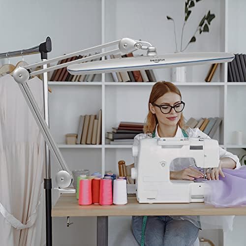 23-Inch LED Task Lamp with Clamp, 24W 2200LM, Silver - Image 5
