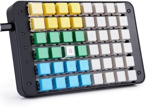 Koolertron One Handed Macro Mechanical Keyboard 48-Key by Koolertron