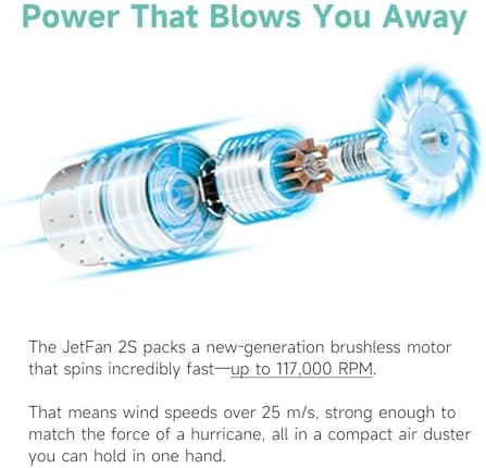 KiCA JetFan 2S Combo Electric Air Duster, 117,000RPM Blower, Green - Image 2